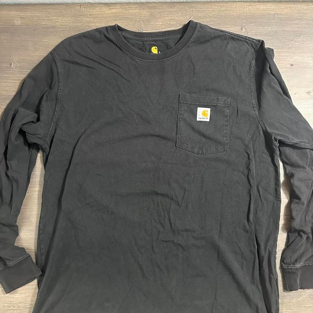 Carhartt Men's Black and Grey T-shirt